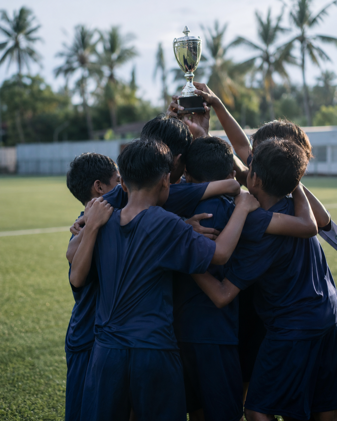 Selebrasi tim U-9 setelah turnamen internal