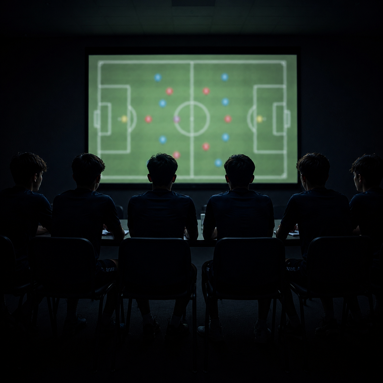 Sesi analisis video bersama coach dan analis
