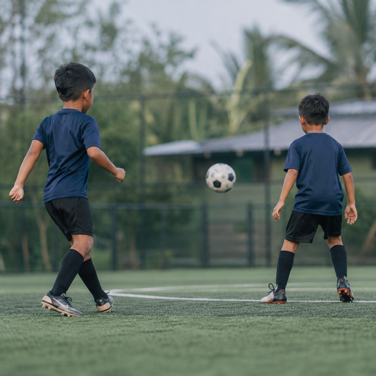 Game 5v5 kelompok U-9 di lapangan B
